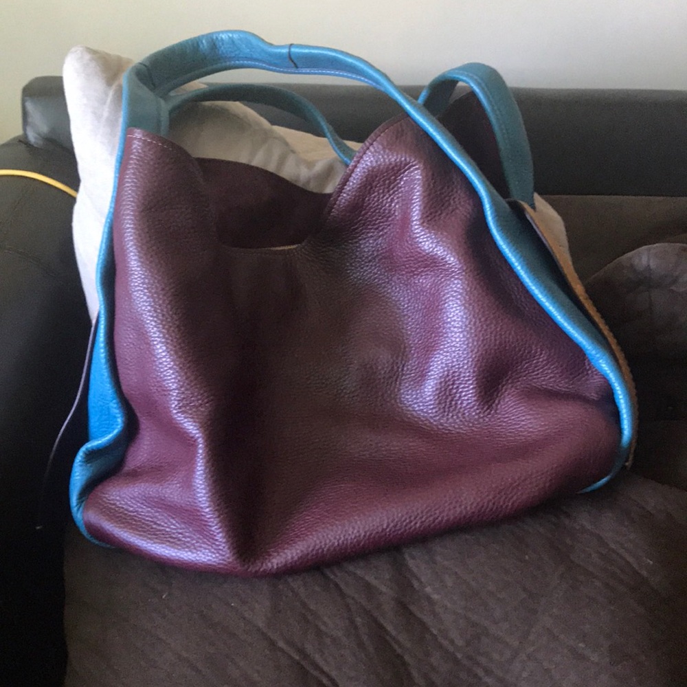 Tri-color bandit COACH pocketbook